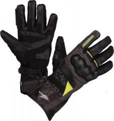 MODEKA PANAMERICANA HANDSCHUHE SCHWARZ/DUNKELGRAU/NEONGELB 