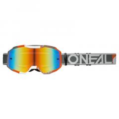 O`NEAL B-10 BRILLE DUPLEX V.24 WEIß/GRAU/ORANGE/ROT 