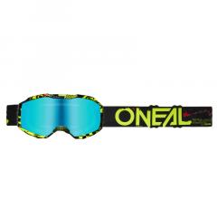 O`NEAL B-10 YOUTH BRILLE KIND ATTACK V.24 SCHWARZ/NEONGELB/RADIUM/BLAU 