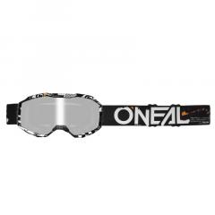 O`NEAL B-10 YOUTH BRILLE KIND ATTACK V.24 SCHWARZ/WEIß/SILBER 