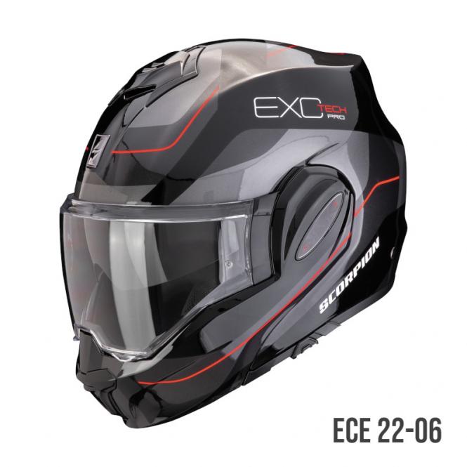 SCORPION EXO-TECH EVO PRO COMMUTA SCHWARZ/SILBER/ROT 