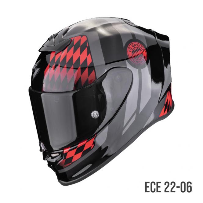 SCORPION EXO R1 EVO AIR FC BAYERN SCHWARZ/ROT 