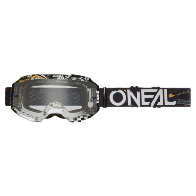 O`NEAL B-10 BRILLE ATTACK V.24 SCHWARZ/WEIß 