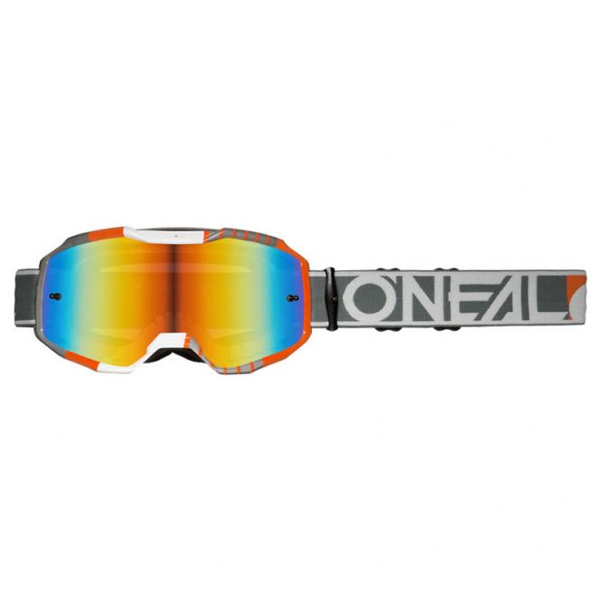 O`NEAL B-10 BRILLE DUPLEX V.24 WEIß/GRAU/ORANGE/ROT 